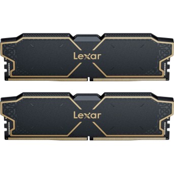 Lexar 32GB Kit (2x16GB) THOR DDR5 6000 CL38 1.3V Memory with heatsink, Dual pack, Black Color в Metoo.kz - Metoo (1)