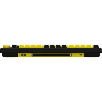 LORGAR KBP7075W, Wireless 75% Mechanical Gaming Keyboard Pro, Black/yellow, EN/RU layout в Metoo.kz - Metoo (6)