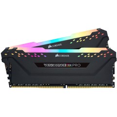 Corsair DDR4, 3200MHz 64GB 2x32GB DIMM, Unbuffered, 16-20-20-38, XMP 2.0, VENGEANCE RGB PRO Black Heatspreader, RGB LED, 1.35V, EAN:0840006620136