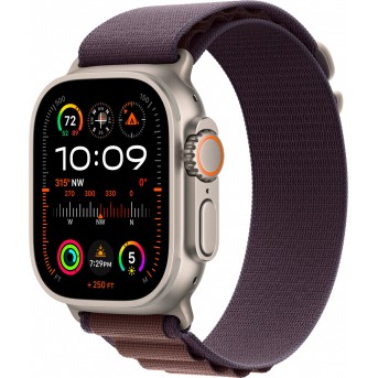 Apple Watch Ultra 2 GPS + Cellular, 49mm Titanium Case with Indigo Alpine Loop - Large,Model A2986 - Metoo (8)