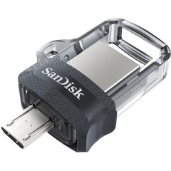 SanDisk Ultra Dual Drive m3.0 256GB Grey & Silver; EAN: 619659154400