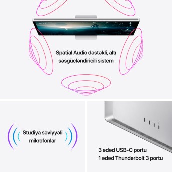 Apple Studio Display - Standard Glass - Tilt-Adjustable Stand,Model A2525 - Metoo (13)