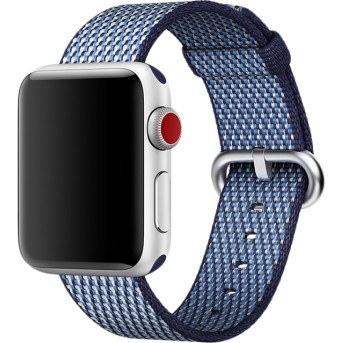Ремешок для Apple Watch 38mm Midnight Blue Из плетенного нейлона - Metoo (1)