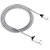 Charge & Sync MFI braided cable with metalic shell, USB to lightning, certified by Apple, 1m, 0.28mm, Dark gray - Metoo (1)