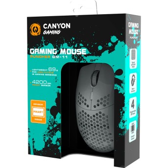 CANYON mouse Puncher GM-11 RGB 7buttons Wired White - Metoo (4)