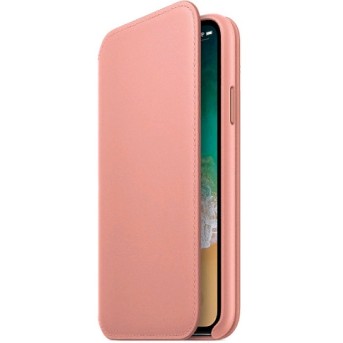 Чехол кожаный Apple Leather Folio для iPhone X - Metoo (3)