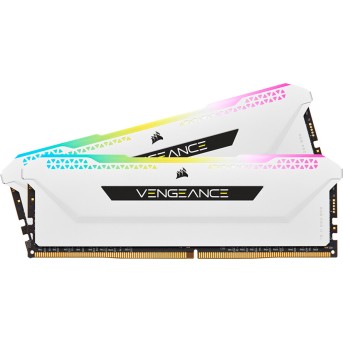 Corsair DDR4, 3200MHz 16GB 2x8GB Dimm, Unbuffered, 16-20-20-38, XMP 2.0, Vengeance RGB Pro SL White Heatspreader, RGB LED, Black PCB, 1.35V, for AMD Ryzen & Intel, EAN:0840006632016 - Metoo (1)