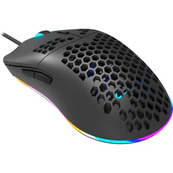 CANYON,Gaming Mouse with 7 programmable buttons, Pixart 3519 optical sensor, 4 levels of DPI and up to 4200, 5 million times key life, 1.65m Ultraweave cable, UPE feet and colorful RGB lights, Black, size:128.5x67x37.5mm, 105g - Metoo (4)