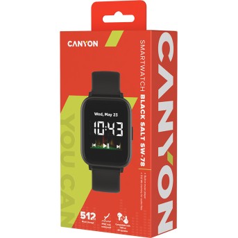 Смарт часы CANYON CNS-SW78BB, черный - Metoo (4)