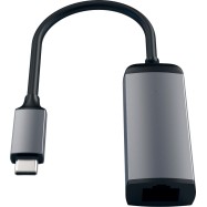 SATECHI Aluminum Type-C to Gigabit Ethernet Adapter Space Gray