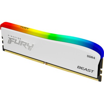 Kingston 16GB 3600MT/<wbr>s DDR4 CL18 DIMM FURY Beast White RGB SE, EAN: 740617330342 - Metoo (2)