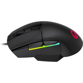 LORGAR Jetter 357, gaming mouse, Optical Gaming Mouse with 6 programmable buttons, Pixart ATG4090 sensor, DPI can be up to 8000, 30 million times key life, 1.8m PVC USB cable, Matt UV coating and RGB lights with 4 LED flowing mode, size:124.90*71.65*41.36 - Metoo (3)