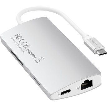 SATECHI Type-C Multi-Port Adapter 4K with Ethernet V2 Silver - Metoo (4)