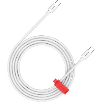 CANYON cable CC100AB C-C 100W Braided 1.2m White в Metoo.kz - Metoo (1)
