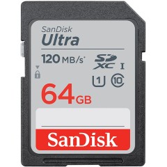 SANDISK Ultra 64GB SDHC Memory Card 100MB/<wbr>s, Class 10 UHS-I