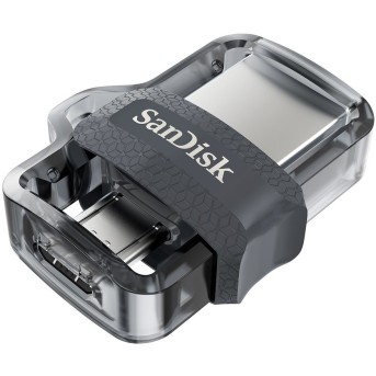 SanDisk Ultra Dual Drive m3.0 64GB Grey & Silver; EAN: 619659149642 - Metoo (2)