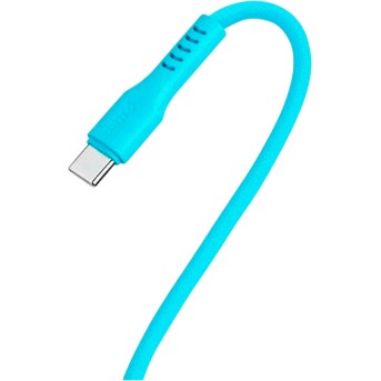 ttec USB-C - USB-C 60W PD/QC Fast Charging/Data Cable, 120cm, Neon Blue в Metoo.kz - Metoo (4)