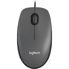 LOGITECH M100 Corded Mouse - BLACK - USB
