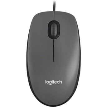 LOGITECH M100 Corded Mouse - BLACK - USB - Metoo (1)