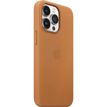 iPhone 13 Pro Leather Case with MagSafe - Golden Brown, Model A2703 - Metoo (2)