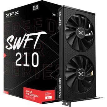 XFX SPEEDSTER SWFT210 RADEON RX7600 CORE Gaming Graphics Card with 8GBGDDR6 HDMI 3xDP, AMD RDNA™ 2 - Metoo (1)
