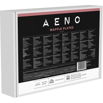 AENO Electric grill AEG0001/AEG0005 Waffle plate, Non-stick coating, size: 290*234mm, 2 pcs in set в Metoo.kz - Metoo (4)