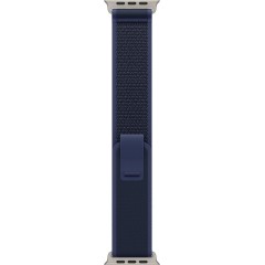 49mm Blue Trail Loop - S/<wbr>M - Natural Titanium Finish