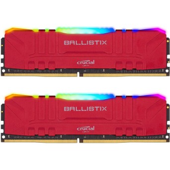 Crucial DRAM Ballistix Red RGB 2x16GB (32GB Kit) DDR4 3600MT/<wbr>s CL16 Unbuffered DIMM 288pin Red RGB, EAN: 649528825186 - Metoo (1)