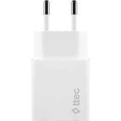 ttec Power Adapter, Duo 2.4A, 12W, White (2SCS21B)