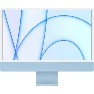 iMac 24-inch, A2438, BLUE, M1 chip with 8C CPU and 8C GPU, 16-core Neural Engine, 16GB unified memory, Gigabit Ethernet, Two Thunderbolt / USB 4 ports, Two USB 3 ports, 256GB SSD storage, MAGIC MOUSE 2-INT, MAGIC KEYBOARD W/ TOUCH ID-SUN