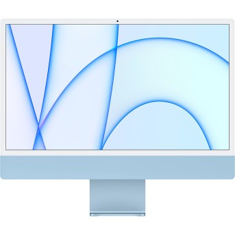 iMac 24-inch, A2438, BLUE, M1 chip with 8C CPU and 8C GPU, 16-core Neural Engine, 16GB unified memory, Gigabit Ethernet, Two Thunderbolt / USB 4 ports, Two USB 3 ports, 256GB SSD storage, MAGIC MOUSE 2-INT, MAGIC KEYBOARD W/ TOUCH ID-SUN - Metoo (1)