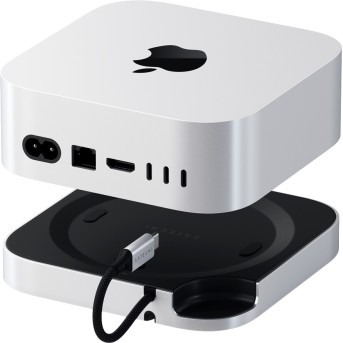 SATECHI Mac Mini M4 Stand & Hub with SSD Enclosure - Metoo (3)