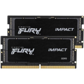 Kingston DRAM 32GB 4800MT/s DDR5 CL38 SODIMM (Kit of 2) FURY Impact PnP в Metoo.kz - Metoo (1)