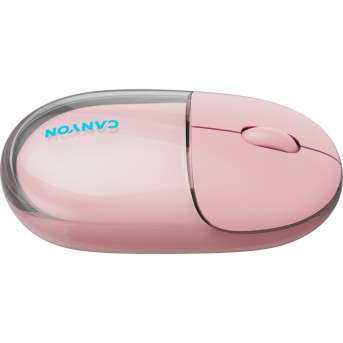 CANYON mouse OnClick 24 BT/ Wireless Transparent/Pink в Metoo.kz - Metoo (6)