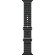 49mm Black Ocean Band - Natural Titanium Finish