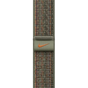 45mm Sequoia/<wbr>Orange Nike Sport Loop - Metoo (1)