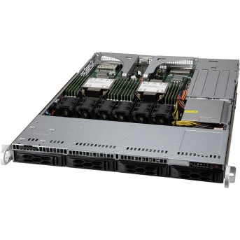 Supermicro server chassis CSE-LA15TQC-R860AW 1U SCLA15 TQC CloudDC Chassis w/ Redundant 860W,RoHS, 2x Full-height expansion slot(s) 2x S-AIOM expansion slot(s), 4 x 3.5"(tool-less) or 2.5"(screw) hot-swap SAS3/<wbr>SATA drive bay - Metoo (1)
