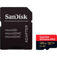 SanDisk Extreme PRO microSDXC 128GB + SD Adapter + 2 years RescuePRO Deluxe up to 200MB/s & 90MB/s..