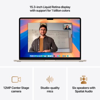 15-inch MacBook Air: Apple M4 chip with 10-core CPU and 10-core GPU, 24GB, 512GB SSD - Starlight,Model A3241 - Metoo (7)