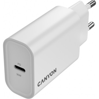 CANYON charger OnCharge 30CL Max Power 30W 1xPD EU White в Metoo.kz - Metoo (3)