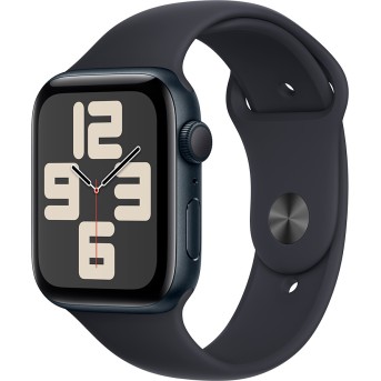 Apple Watch SE GPS 44mm Midnight Aluminium Case with Midnight Sport Band - M/<wbr>L,Model A2723 - Metoo (1)