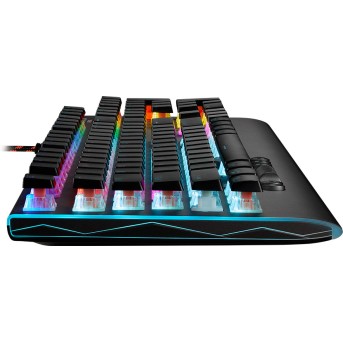 CANYON Wired multimedia gaming keyboard with lighting effect, 20pcs rainbow LED & 19pcs RGB light, Numbers 104keys, RU+EN double injection layout, cable length 1.8M, 446*160*40mm, 0.98kg, color Dark grey - Metoo (3)
