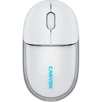 CANYON mouse OnClick 24 BT/ Wireless Transparent/White в Metoo.kz - Metoo (1)