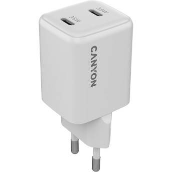CANYON charger CU35CC GaN 35W 2xPD EU White - Metoo (1)