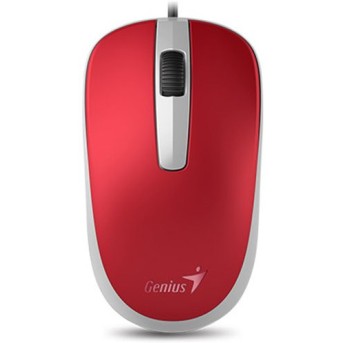 Genius Mouse DX-120 ( Cable, Optical, 1000 DPI, 3bts, USB ) Red - Metoo (1)