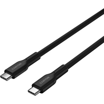CANYON cable OnWire 60CL C-C 60W COLOR Braided 1m Black в Metoo.kz - Metoo (2)