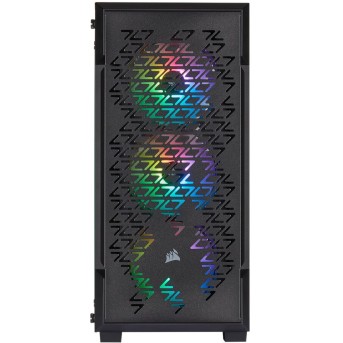 CORSAIR iCUE 220T RGB Airflow Tempered Glass Mid-Tower Smart Case, Black - Metoo (2)