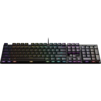 CANYON Cometstrike TKL GK-55, 104keys Mechanical keyboard, 50million times life, with VS11K28A solution, GTMX red switch, RGB backlight, 18 modes, 1.8m PVC cable, metal material + ABS, RU layout, size: 436*126*26.6mm, weight:820g, black - Metoo (2)