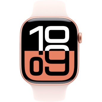 Apple Watch Series 10 GPS 46mm Rose Gold Aluminium Case with Light Blush Sport Band - S/<wbr>M,Model A2999 - Metoo (6)