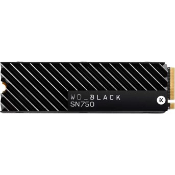 WD SSD BLACK SN750 1Tb M.2 2280 NVMe Read/<wbr>Write: 3470 / 3000 MB/<wbr>s, 515k/<wbr>560k IOPS, TBW 600TB Heatsink - Metoo (1)